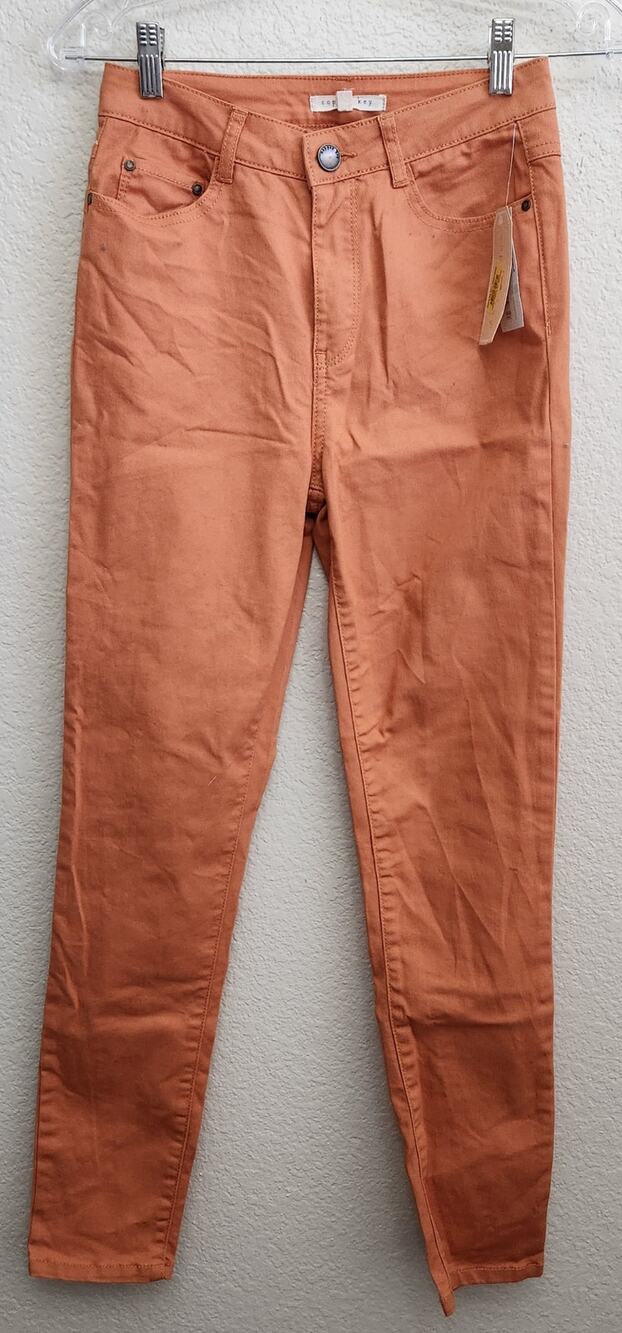 Copper Key Burnt Orange Skinny Jeans 1 Juniors NWTS Lightweight 5 Pockets Design